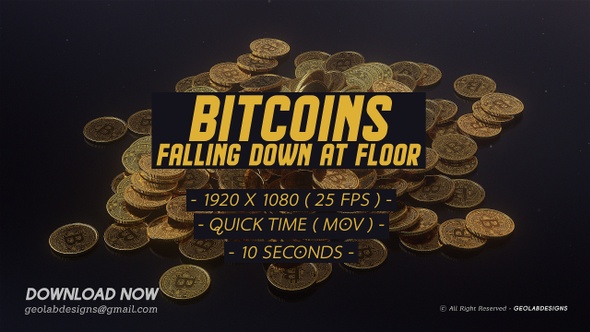 Bitcoins Falling Down At Floor