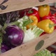 Fresh Vegetables in Wooden Rack - VideoHive Item for Sale