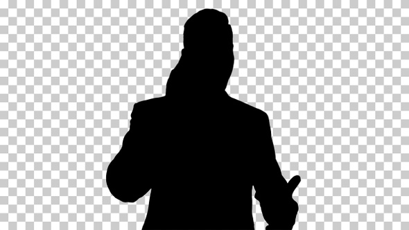 Silhouette businessman, Alpha Channel