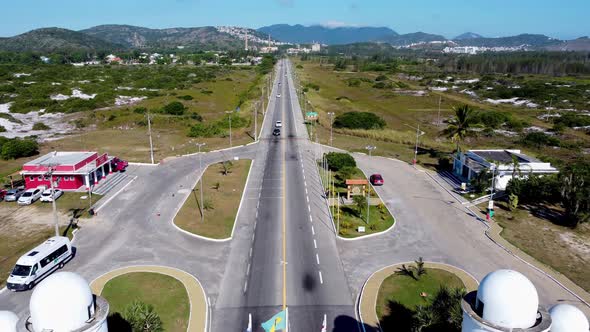 Coast city of Lakes Region tourism landmark of Rio de Janeiro Brazil.