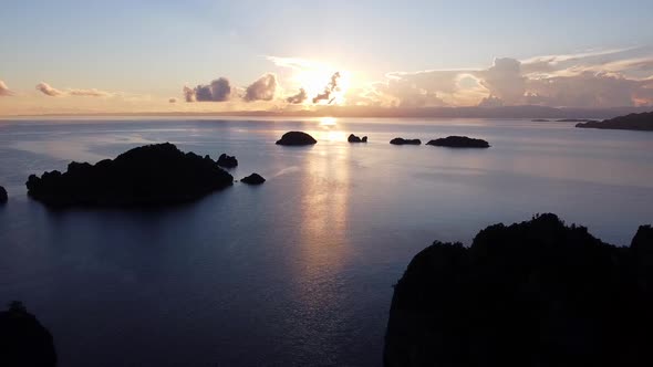 Drone Sunrise, Beautiful , Amazing Sky and Clouds