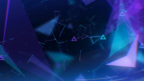 Abstract Triangles Plexus Background 4K