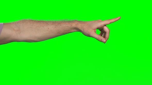 Hand of a man touching digital screen 4k