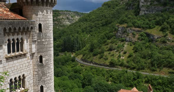 the medieval city Rocamadour, Lot department, Occitanie, France