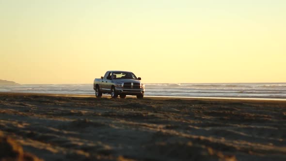 Car on the Beach