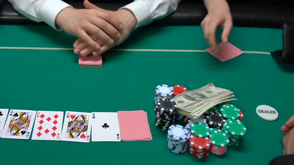 Ardent Player Betting Apartment Keys and Last Money at Casino Gambling Addiction