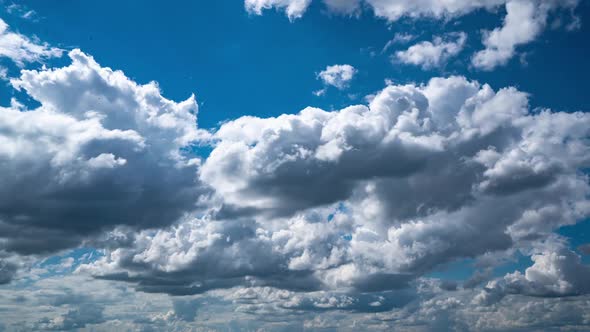 Beautiful Endless Clouds in the Daylight Skies Seamless