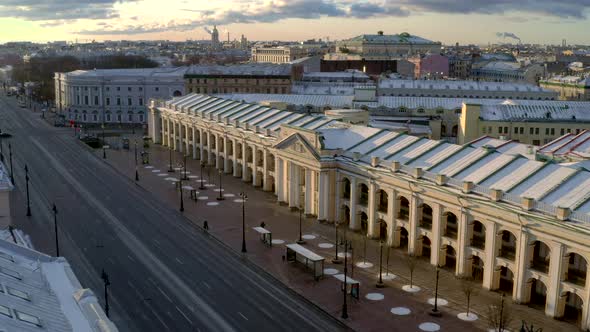 historic shopping arcade in St. Petersburg