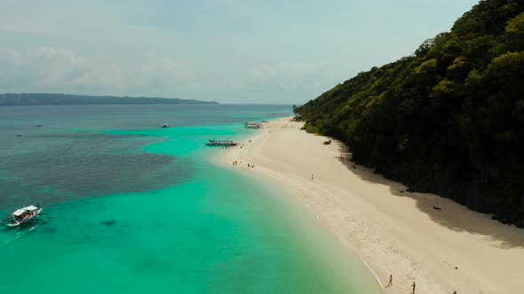 Boracay Island with White Sandy Beach, Philippines