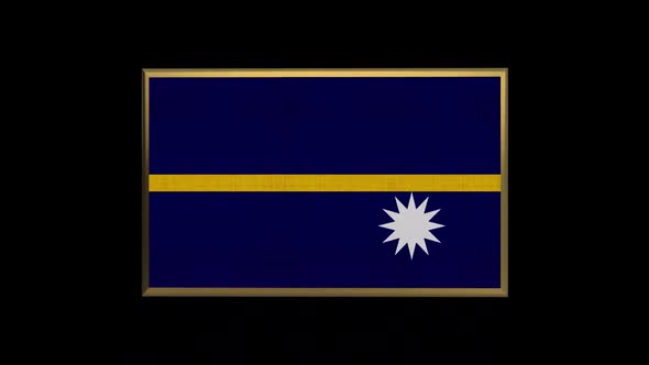 Nauru 3D Flag