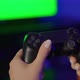 A Young Woman is Playing a Game Console - VideoHive Item for Sale