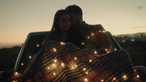 Storytelling Footage of a Romantic Couple at Sunset