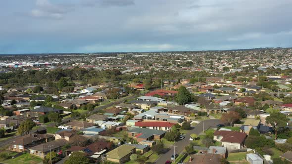 AERIAL Over Belmont And Highton Hills, Geelong Australia