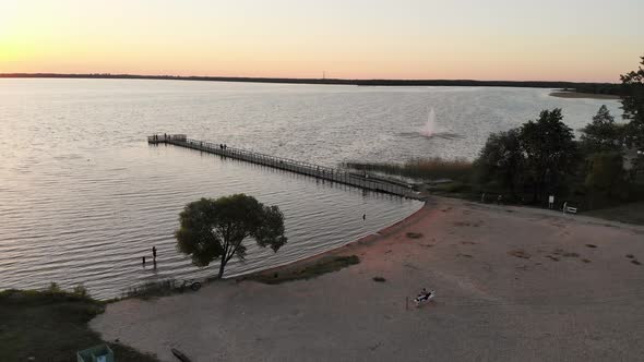 Scenic Rekyva Lake In Lithuania