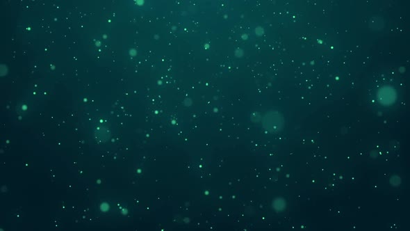 Abstract Turquoise Particles Background