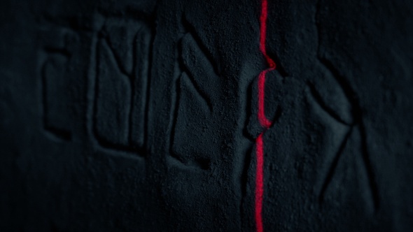 Laser Scans Carved Rune Symbols