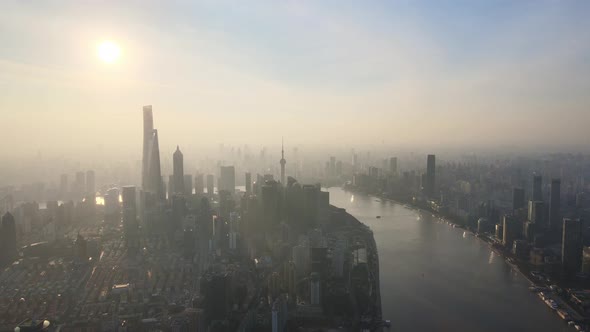 Aerial Lujiazui, Shanghai