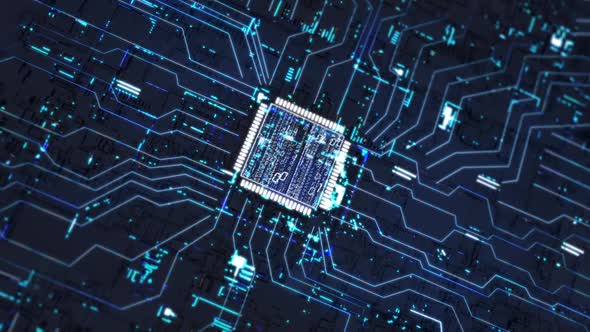 Artificial Intelligence Big Data Internet Cpu Chip Circuit Board