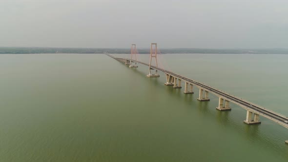 Suspension Cable Bridge in Surabaya