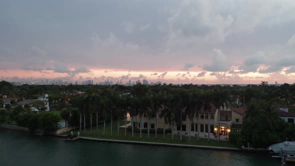 Sunset in Miami