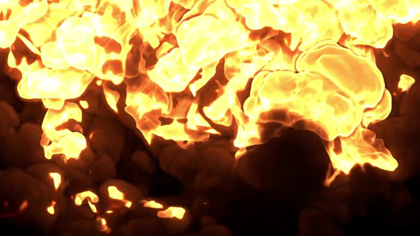 Huge Fire Explosion Transition 4K alt