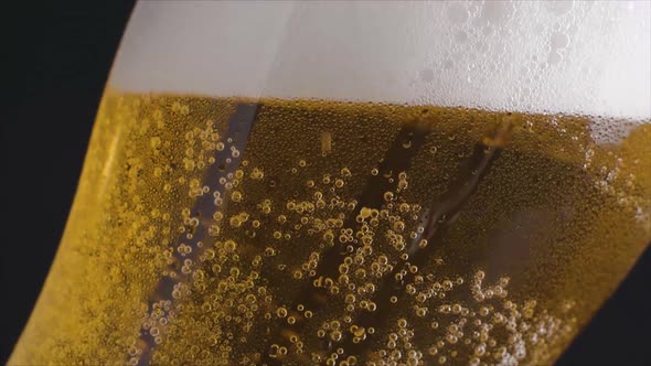 Beer Disappearing From the Glass