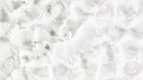 Super Slow Motion Shot of Swirling Fresh Milk at 1000Fps
