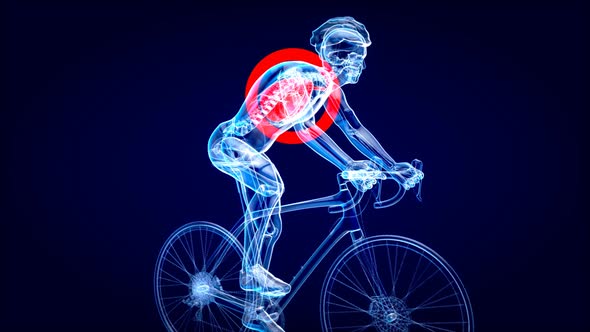 4K anatomy of a X-ray Cyclist riding