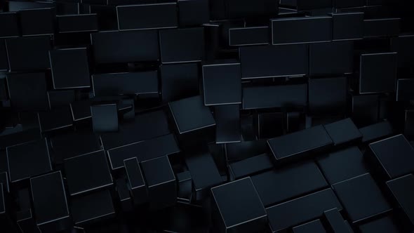 Loop Abstract Black Blocks Background alt