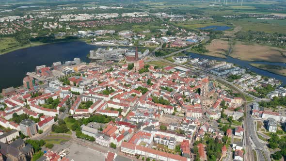 High Angle View of City