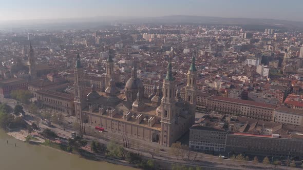 Aerial view of the Basilica of Our Lady of the Pillar