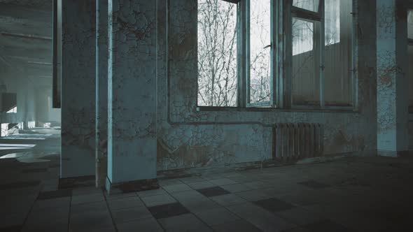 Interior of the Abandoned Soviet Building alt