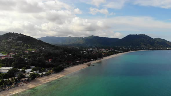 Beautiful high view of nature with sea ocean