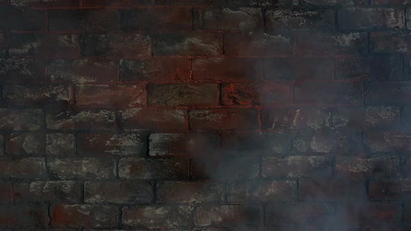 Brick Wall in Smoke