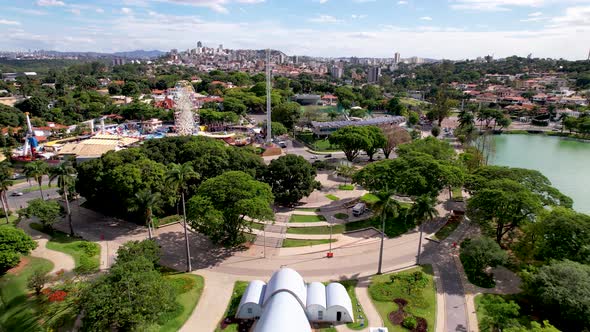 Belo Horizonte Minas Gerais Brazil. Landmark of downtown city.