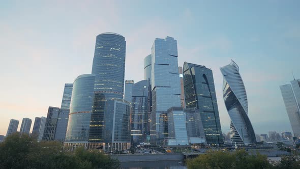 A Developing Business District in Moscow on Presnenskaya Embankment