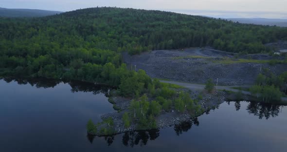 Small Town Aerials of Lake Hebron, Maine