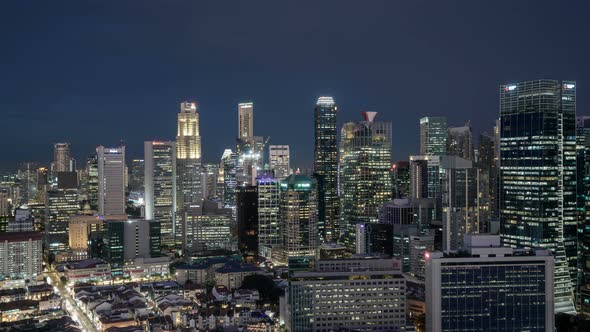 4k Time lapse of Singapore Central Business District