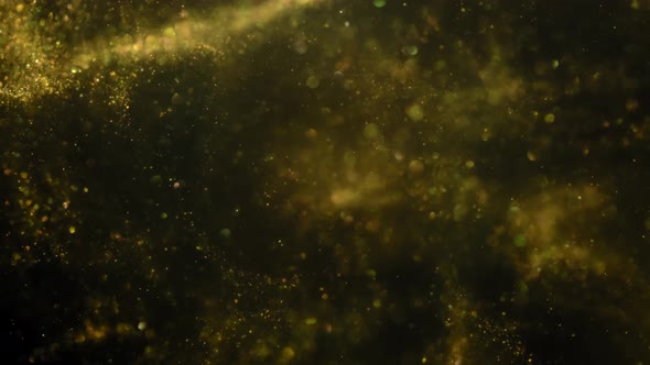 Particles Gold Bokeh Glitter Awards Dust Abstract Background