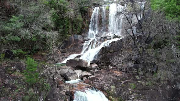 Beautiful waterfall landscape