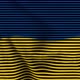 National Ukrainian Flag Waving in Slow Motion 3d Engraving Style Animation - VideoHive Item for Sale