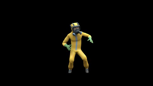 Hazmat Guy Dancing