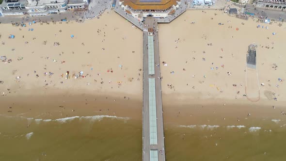 Bournemouth Beach and Pier From the Air 