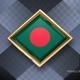 Bangladesh Flag Rotating Badge 4K Looping with Transparent Background - VideoHive Item for Sale