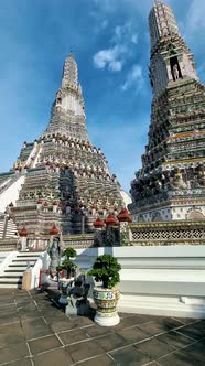 Wat Arun The Temple of Dawn Landmark of Bangkok Thailand