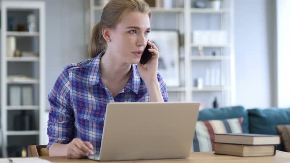 Yelling Woman Fighting on Phone Call