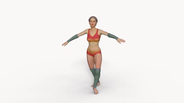 3d Model Girl Dancer