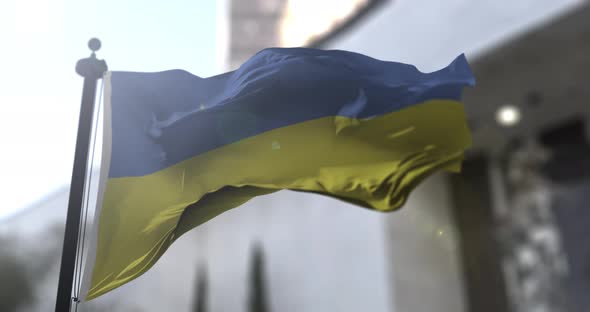 Ukrainian flag. Ukraine country national waving flag