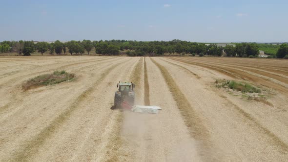 Follow Reseeding Fields at Sdot Negev, Israel