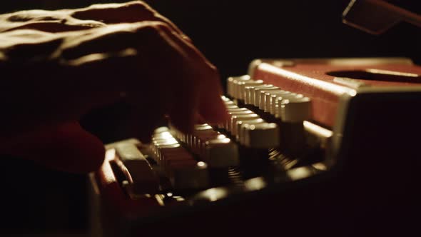 Old Typewriter Closeup